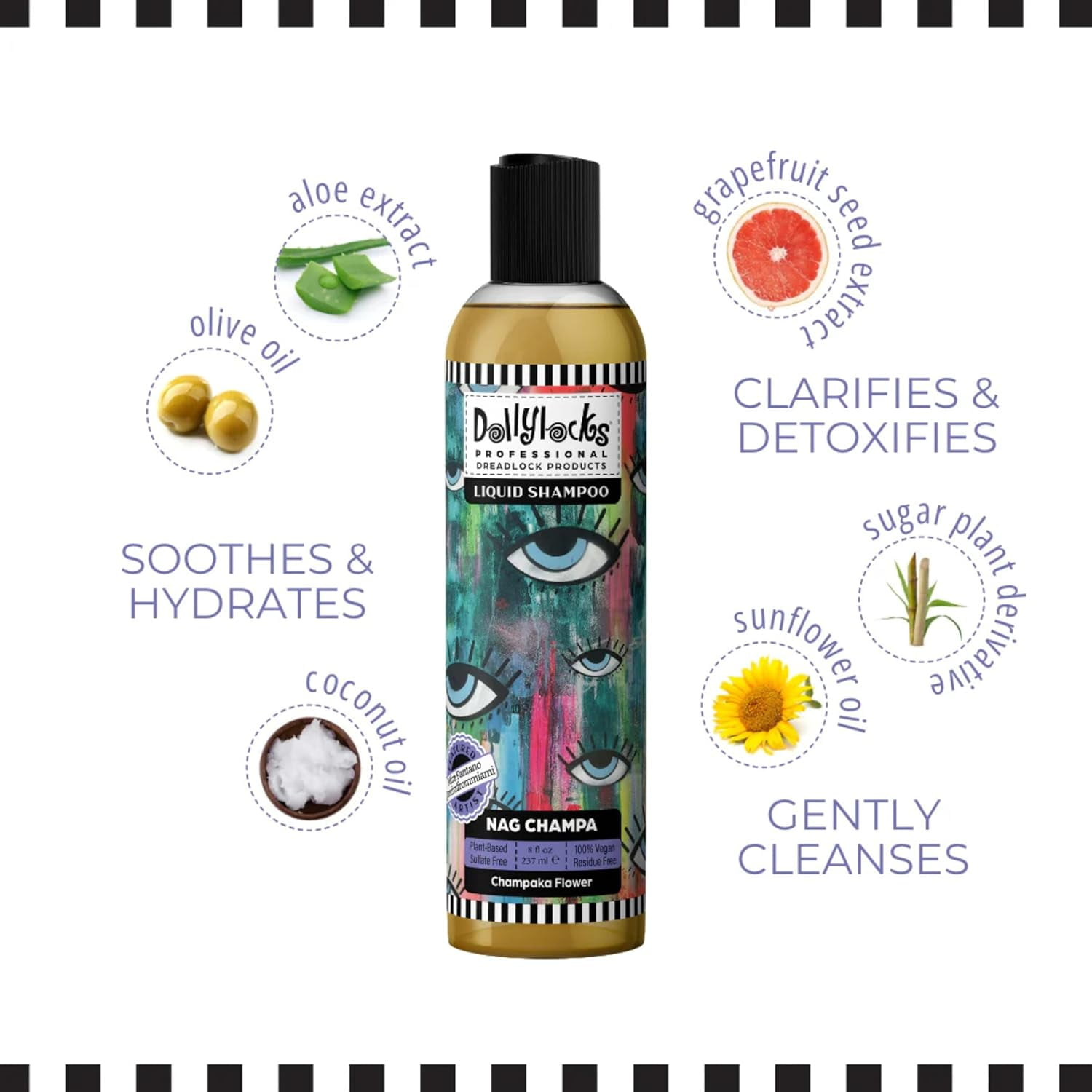 Dollylocks Clarifying Liquid Shampoo | Nag Champa