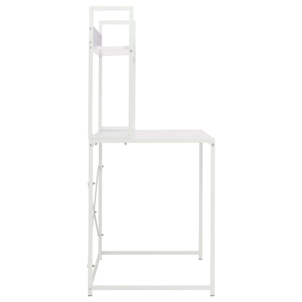 Lowestbest Computer Desk, Modern Writing Office Desk, PC Laptop Table for Home Office, White Lowestbest Computer Desk, Modern Writing Office Desk, PC Laptop Table for Home Office, White