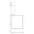 thumbnail image 5 of "Modern Simple Style Laptop Table with Bookshelf,Workstation with X-Rod Reinforcement,Metal Frame,47.2"" x 28.3"" x 27.6"",White", 5 of 9