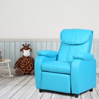Costway Kid Recliner Sofa Armrest Chair Couch Children Living Room Furniture Home Blue