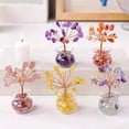 thumbnail image 3 of Arbre à Argent en Quartz Pierre Précieuse Naturelle Cristal Bonne Chance Prospérité Feng Shui Arbre, 3 of 4