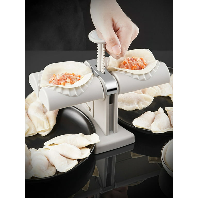 Jetcloudlive Double Head Automatic Dumpling Maker Stainless Steel