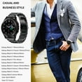 thumbnail image 5 of XiHAMA Stainless Steel Band Compatible with Samsung Galaxy Watch 8 7 6 5 4 FE Pro Classic 40mm 44mm 43mm 47mm 45mm 42mm 46mm 20mm Men Women Milanese Metal Elegant Casual, 5 of 8