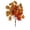 B 1Pcs, variant on HOARBOEG 3Pcs Small Bundle Artificial Maple Leaves 17.7in Fall Stem – Faux Orange Black Autumn Branch for Halloween Vase Filler, Thanksgiving Table Centerpiece, Porch Decor & DIY Wreath Craft Supply