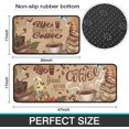 thumbnail image 3 of Coffee Kitchen Rugs Sets of 2, Coffee Rugs for Kitchen, Brown Kitchen Rug Washable Non-Slip Kitchen Mats for Floor 2 Piece Coffee Decorations for Kitchen, 3 of 6