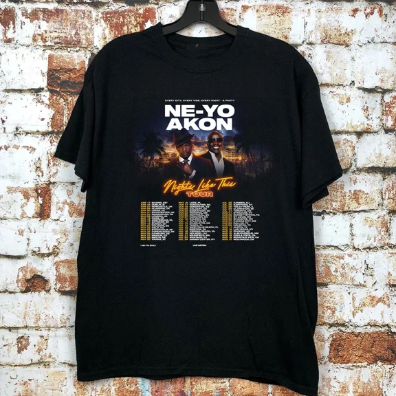 Ne-Yo and Akon The Nights Like This Tour Unisex T-Shirt