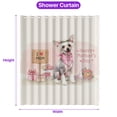 thumbnail image 5 of Happy Mother's Day Chinese Crested Love Dog Mom Heart Flower Shower Curtain Dog Lover Waterproof Bathroom Bathtub Curtain - 12004, 5 of 5