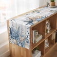 thumbnail image 6 of Table Runners 72 Inches Long Dress Scarves, Blue Eucalyptus Coastal Farmhouse Kitchen/Dining Table Runner, Coffee Tablerunners, Beach Starfish Shell Nautical Retro 16x72 Inch, 6 of 9