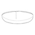 thumbnail image 1 of 2xMujer Bikini Cuerpo Cadena Cintura Vientre Lentejuelas Cadena Collar Joyería Plata Salvador  Cadena de cuerpo de bikini de mujer, 1 of 8