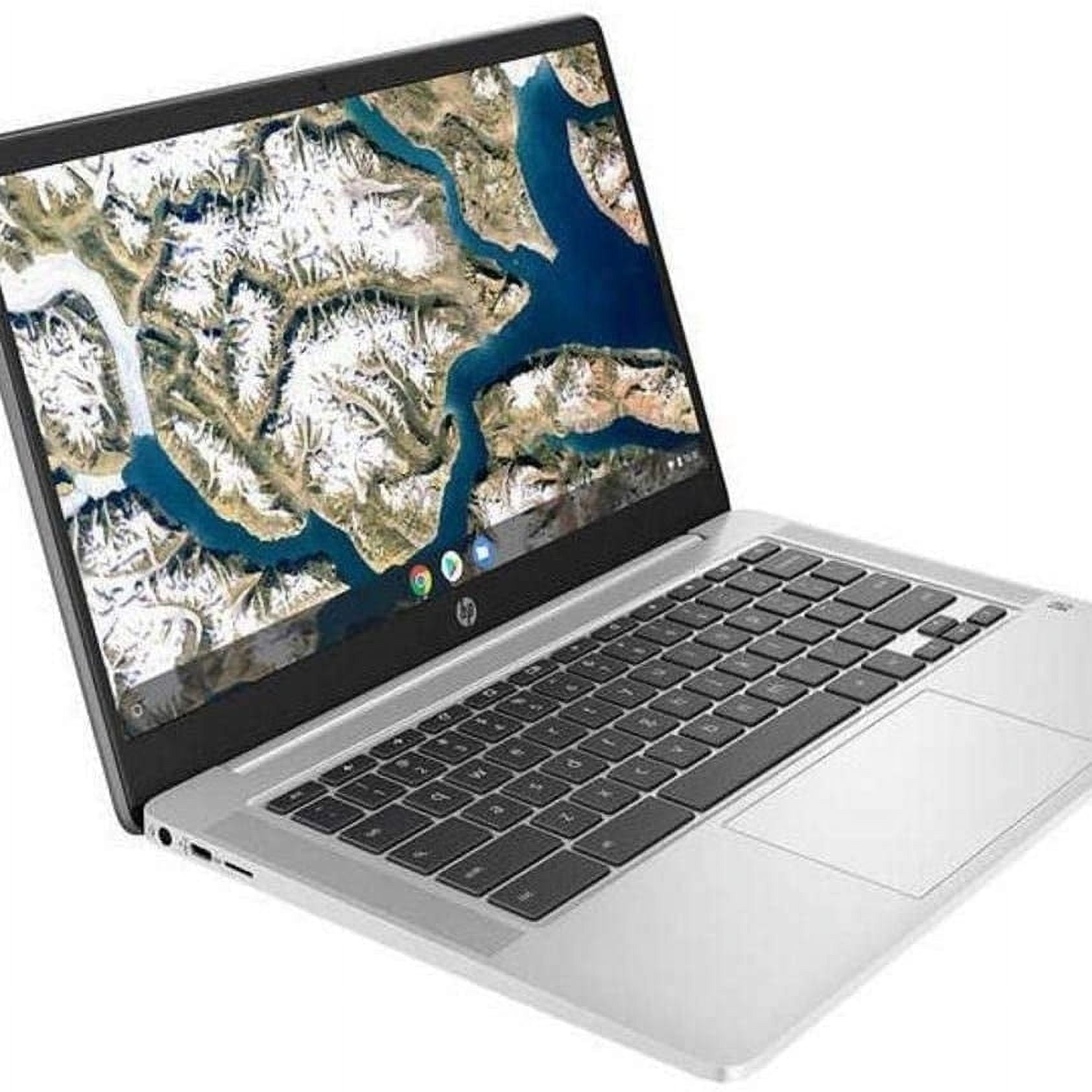 HP 14" Chromebook Bundle - Intel Celeron - 1080p - Bonus Sleeve & Wireless Mouse