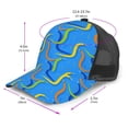 thumbnail image 3 of Picia Colorful Snake Pattern Trucker Hat,Baseball Cap,Sun Protection Cap,Stylish Headwear,Leisure Cap,Outdoor Sports Cap, 3 of 7