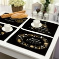 thumbnail image 3 of Koszal Tapis de Table Respectueux de l'Environnement Résistant à l'Usure Coton Lin Décoratif Motif Noël Set de Table pour la Maison, 3 of 8