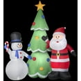 thumbnail image 3 of Airblown Inflatables Santa and Snowman Tree Scene, 3 of 3