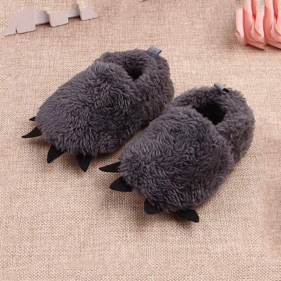 B91xZ Baby Sneaker Slippers Baby Toddler Shoes Flat Non Slip Soft Warm And Comfortable Cute Cartoon Shape (Army Green, 6 Toddler)