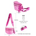 thumbnail image 3 of Bandolera FEIBOON Spacious a cuadros de nylon para mujer, 3 of 6