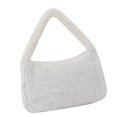 thumbnail image 4 of Bolso de mano de felpa para mujer, bolso sencillo para hombro y axila, bolso informal de gran capacidad para compras diarias, 4 of 8