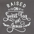 thumbnail image 5 of Wild Bobby Raised on Sweet Tea and Jesus Inspirational/Christian Women Racerback Tank Top, Dark Grey, Small, 5 of 5