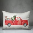 thumbnail image 3 of Creative Products Red Christmas Truck 14x20 Spun Poly Pillow, 3 of 3