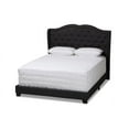 thumbnail image 6 of Baxton Studio Aden Modern and Contemporary Charcoal Grey Fabric Upholstered Queen Size Bed, 6 of 6