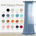 thumbnail image 2 of Juego de 2 paneles de cortinas KOUFALL, color azul transparente, 213 cm de longitud, 2 of 7