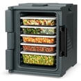 thumbnail image 1 of Gymax End Loading Insulated Food Pan Carrier Hot and Cold 6 Pan Capacity w/ Handles, 1 of 9