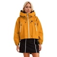 thumbnail image 2 of Rain Jacket for Women Outdoor Lightweight Windproof Waterproof Zip Up Hooded Windbreaker with Pockets Outerwear, 2 of 5