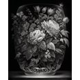 thumbnail image 4 of Maki 15x18 White Modern Wood Framed Wall Art Titled - Greyscale Bouquet I, 4 of 6