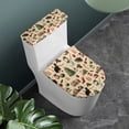 thumbnail image 2 of HELLHERO Festive Motif Set Toilet Dust Cover Set & 2-Piece Bathroom Toilet Cover Set & Elastic Edge for Bathroom Supplies, 2 of 8
