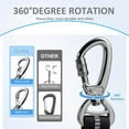 thumbnail image 3 of Multifunctional Dog Leash with Heavy Duty Design, Dual Handle, Elastic Bungee, Reflective Strip & Seat Belt Clip Dog Leash for Training & walking Safety suit for Medium & Large Dogs, 3 of 7
