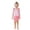 swimsuit 172#Pink, variant on oqasdz Girls Swimsuit 2 Piece Square Neck Rash Guard with Ruffle Skirt and Mesh Cover Up for Toddler Kids Summer Water Park
