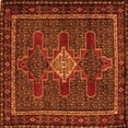 thumbnail image 1 of Ahgly Company Indoor Square Persian Orange Traditional Area Rugs, 4' Square, 1 of 1