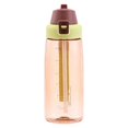 thumbnail image 3 of 780ml Transparent Plastic Water Bottle, Straw Drinking Cup, Reusable Sports Tumbler, Lightweight Fitness Kettle, Portable Hand Strap, Snap Lock Flip Cap, for Camping, Hiking and Outdoor Sports, 3 of 4