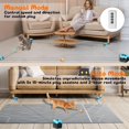 thumbnail image 3 of Cinta de correr interactiva para gatos ITSHINY con control remoto, 3 velocidades, azul, 3 of 6