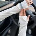 thumbnail image 3 of TNOBHG Summer Arm Sleeves Ice Anti-sunburn Sleeve Ultraviolet Ray Protection Quick-drying Breathable Fabric Loose Fit Unisex Arm Cover for Outdoor for Sun, 3 of 8