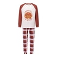 thumbnail image 2 of Family Thanksgiving Pajamas Matching Set Turkey Pattern Long Sleeve Matching PJS with Dog Vest, 2 of 10