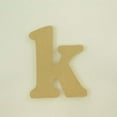 thumbnail image 2 of Package of 1, 12 Inch X 3/4" Thickness MDF Letter k in The Goudy Heavy Font, Thick, Lower Case for Art & Craft Project, Made in USA, 2 of 4