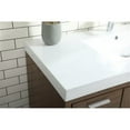 thumbnail image 4 of Elegant Decor Wyatt 48" Aluminum Alloy and MDF Single Bathroom Vanity in Walnut, 4 of 8