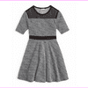 Sally Miller Girls' The Lillia Mesh Trim Shimmer Dress,Black, Size L, MSRP $74