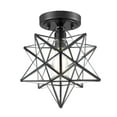 thumbnail image 2 of AXILAND Industrial Black Copper Moravian Star Ceiling Light 12, 2 of 4