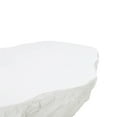 thumbnail image 4 of Ms Furniture Concrete and Stone Coffee Table, White, 4 of 5