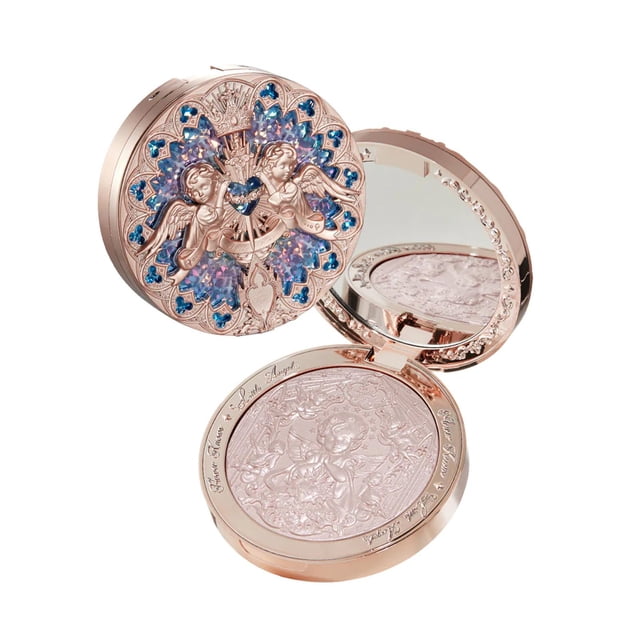Iluminador en polvo Flower Knows Little Angel Rosy Pearl