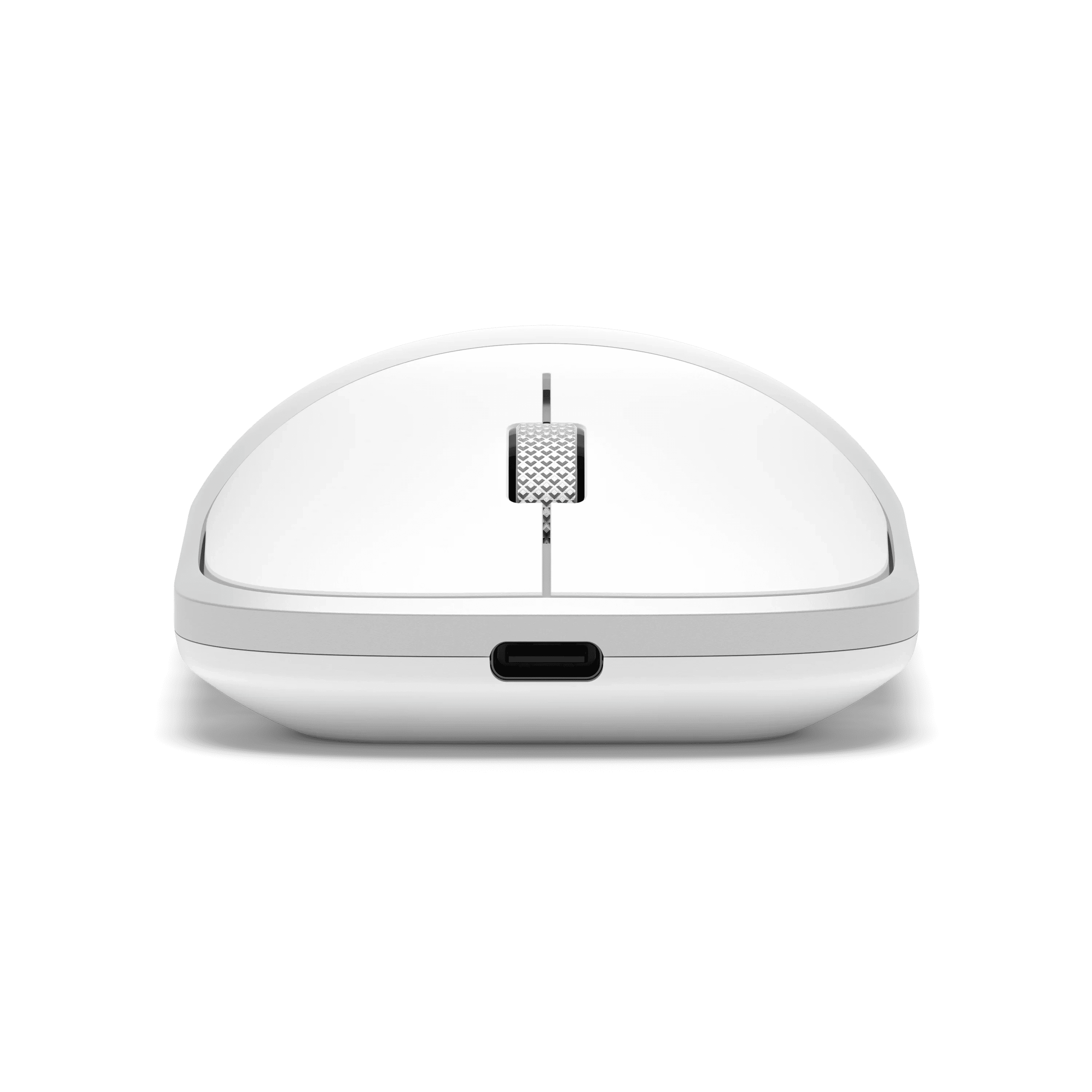 Satechi Slim EX Wireless Mouse, Multi-Device Bluetooth & 2.4GHz Connection for macOS, Windows, iPadOS, and Android, Silent Clicks, Anodized Aluminum Shell, USB-C Rechargeable Battery - Silver
