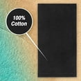 thumbnail image 3 of Kaufman - 4 Pack 30" X 60" Solid Color Velour Beach Towel, Bath Towel 100% Cotton,(Black), 3 of 4
