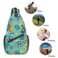thumbnail image 5 of Lsque Trucks And Excavators Pattern Cross Chest Bag Diagonally – Premium Durable Front Chest Sling with Adjustable Padded Strap, High-Capacity Storage, 5 of 7