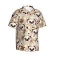 thumbnail image 2 of Hawaiian Shirt For Men, Floral Koala Print Mens Button Down Short Sleeve Shirt, Summer Beach Shirts For Men, 2 of 2