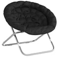 thumbnail image 3 of Urban Shop Oversized Saucer Chair, Black, 3 of 3