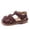 Brown, variant on Gyujnb Closed Toe Sandals with Buckle Closure Casual Shoes (Little Girls, Big Girls),2.5-3 Years