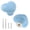 Blue + Heart Shape, variant on 2pcs Ceramic Cabinet Knobs - Pink Heart Shaped Drawer Pulls for Kids & Girls Bedroom, Kitchen & Closet Cupboards