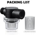 thumbnail image 4 of 2 Pcs Water Pump Strainer Filter Set Include Twist on Pipe Filter and Extra 50 Mesh Stainless Steel Screen, Rv Replacement 1/2 Inch Twist-on Pipe Strainer Compatible with WFCO or Shurflo Pump, 4 of 7