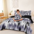 thumbnail image 4 of Homewish Watercolor Tie Dye 7 Pieces Full Size Bedding Sets,Geometric Abstract Full Size Bed in a Bag,Purple Gray,Black Reversible, 4 of 8